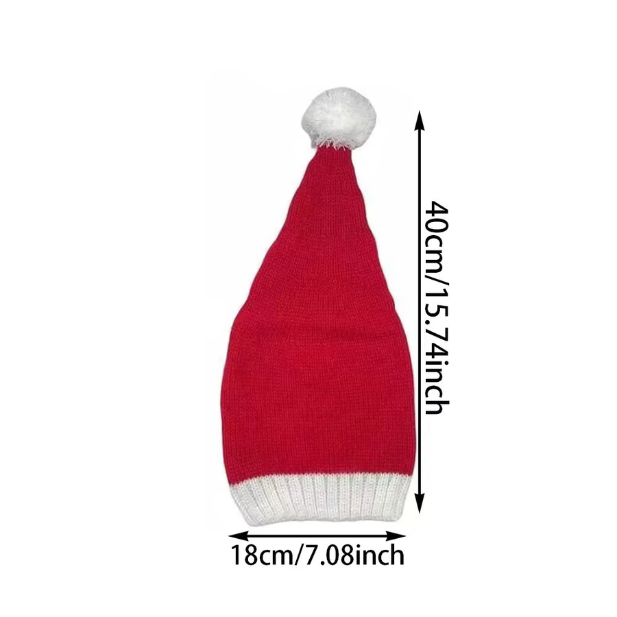 Gestrickte Weihnachtsmütze von Runto in Rot - Bild 4
