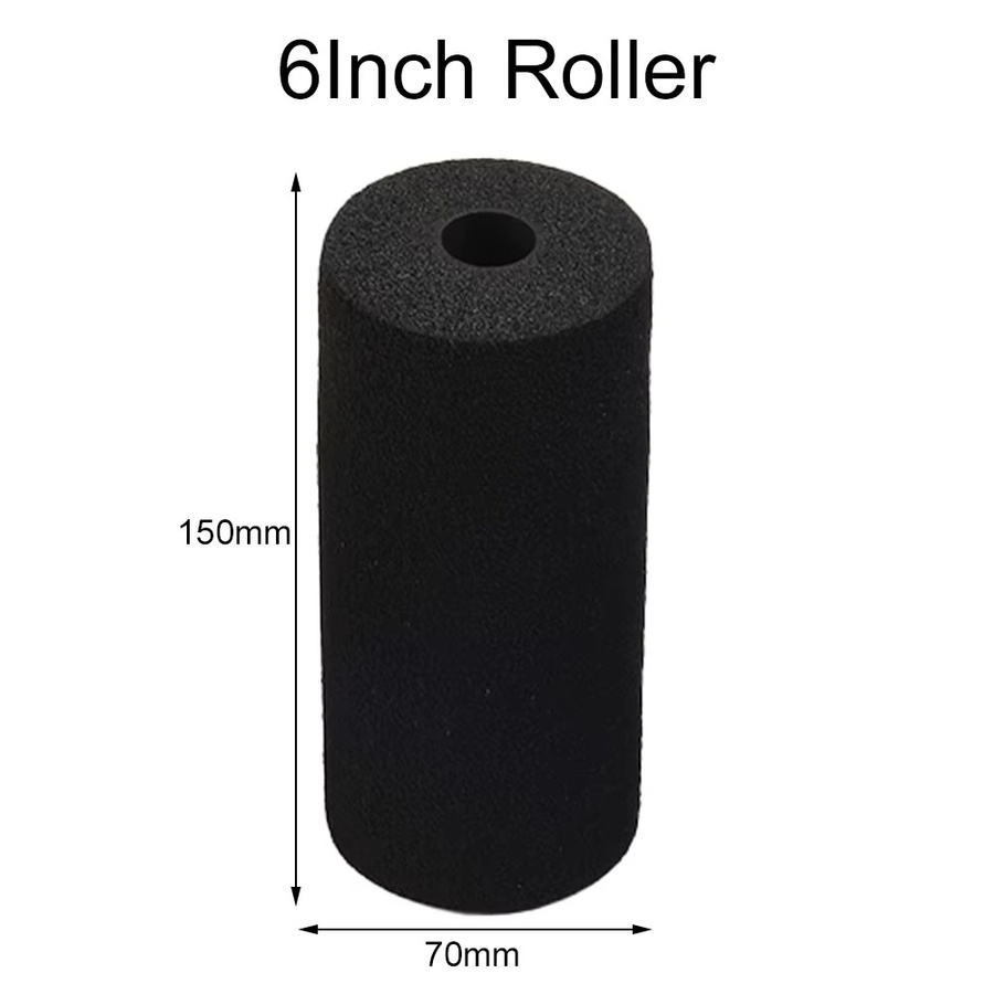 VIBRATITE Ersatz-Schwammrollenrad-Set für Kleberapplikatoren, 5er-Pack, Schwarz - Bild 2
