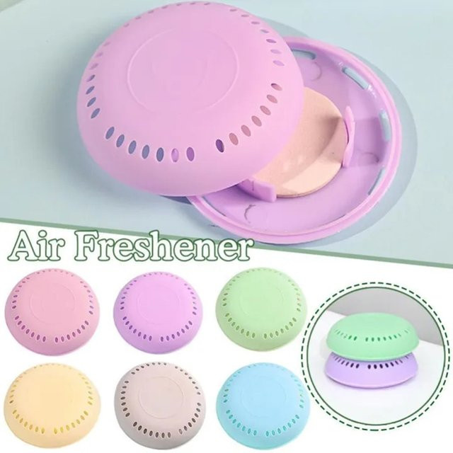 Fisher Aromatherapie Lufterfrischer Lemon als fester runder Duftspender für Badezimmer, Kleiderschrank und Auto - Bild 1