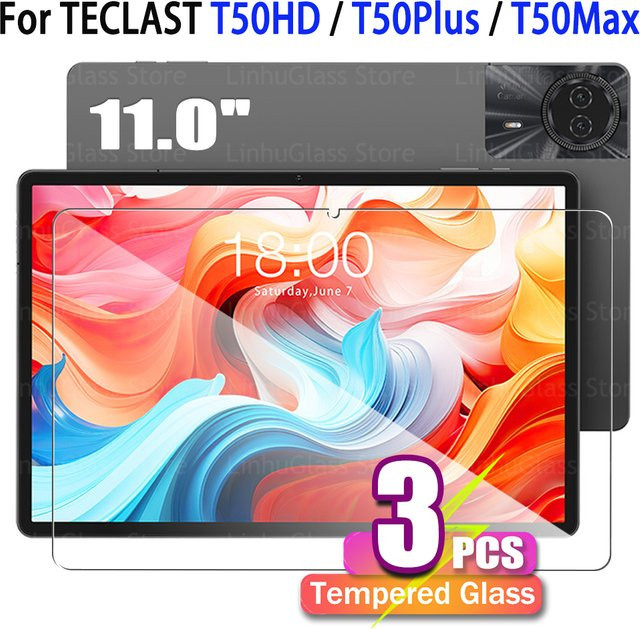 Teclast Schutzglas für T50 HD, T50 Plus und T50 Max (11,0 Zoll), transparentes 9H gehärtetes Displayschutzglas - Bild 1