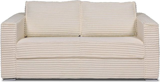 Vente-unique Schlafsofa Loreto Beige mit einer Breite von 195 cm - Bild 1