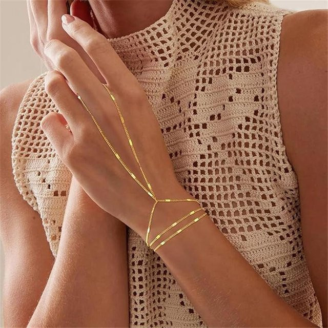 Fashion Maker 2 Armbänder, Vintage, Messing, Gold, Damen - Bild 1