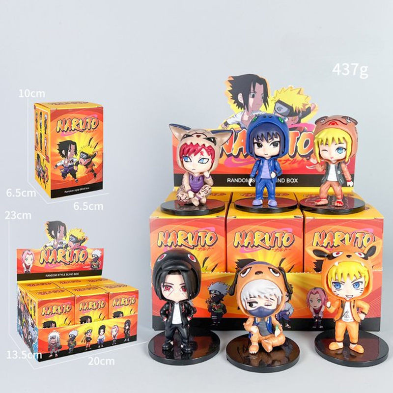 Bandai Naruto Anime Blind Box Charakter Figuren aus PVC für deine Sammlung, mehrfarbig - Bild 1