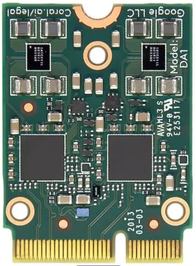 G650-06076-01 Korallen Beschleuniger Kante TPU M.2 E-Key Slot in Grün - Bild 1