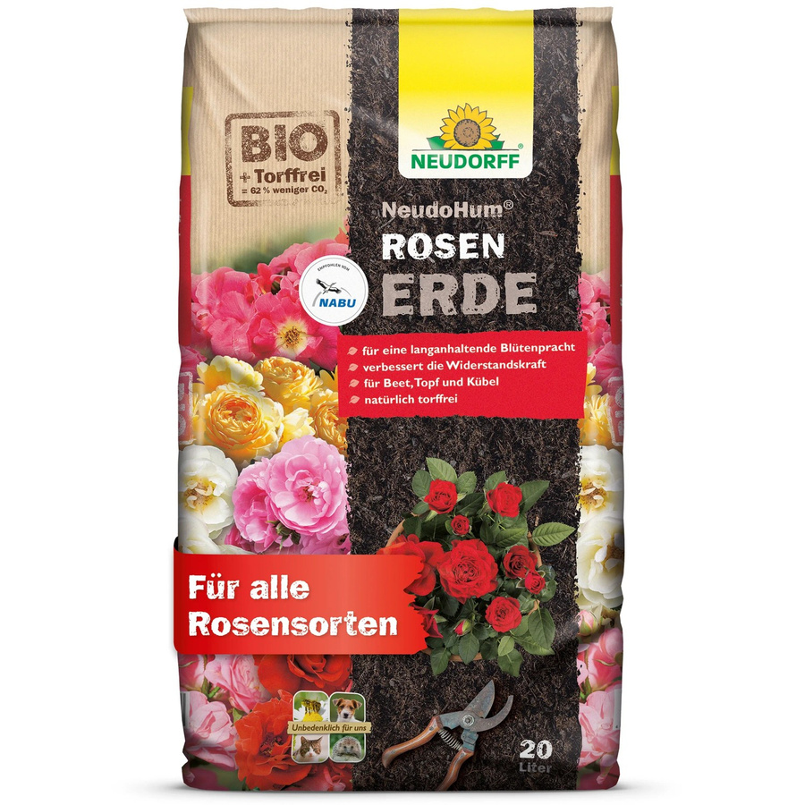 Neudorff Neudohum Rosenerde für Rosengewächse, 20 l - Bild 2