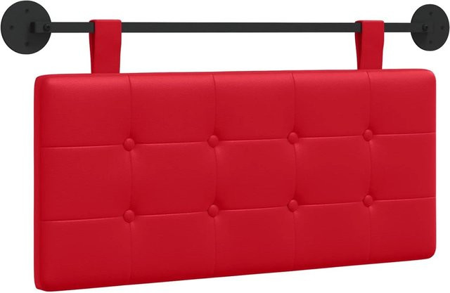 vidaXL Wandpaneel aus Kunstleder in Rot, B/H/T: 100 x 55 x 5 cm - Bild 1