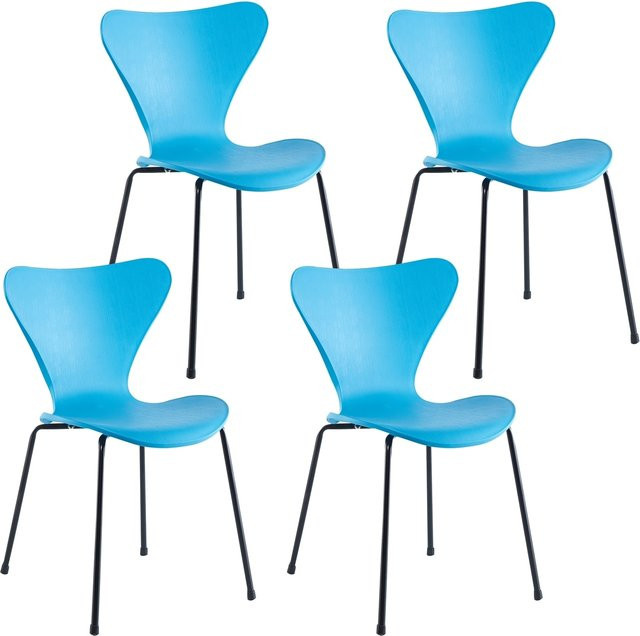 HTI-Living Esszimmerstuhl Rory in Blau mit Stoffbezug und Kunststoffelementen im modernen Design - Bild 1