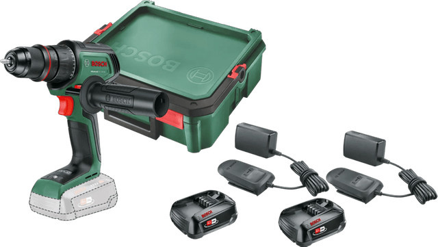 Bosch AdvancedDrill 18V-80 Akku-Starterset mit 2x 2,5 Ah Akkus in Grün - Bild 1