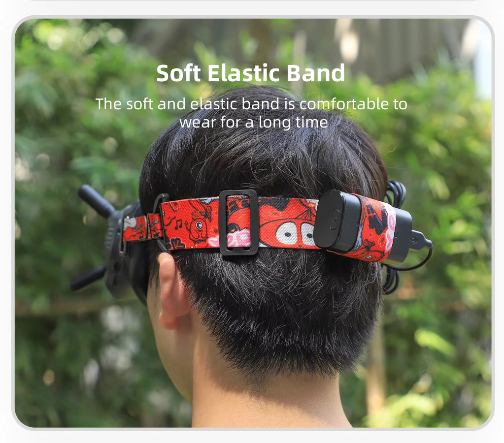 Verstellbares Kopfband für DJI Avata Goggles 2 und FPV Goggles V2 in Grün/Mehrfarbig - Bild 5