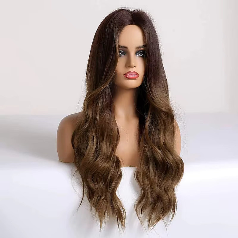HAIRJOY Kunsthaar-Perücke für Damen, lang, gewellt, Mittelteil - Bild 3