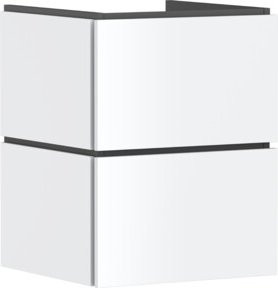 Hansgrohe Waschtischunterschrank Xilesa E in Weiß mit 2 Schubladen und PushOpen Funktion, B/T: 48,0 x 47,0 cm - Bild 1