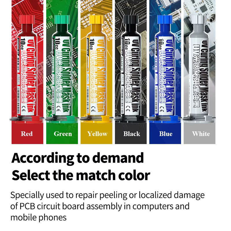 MECHANIC UV-Lötmaske Tinte zum Schutz von BGA PCB Leiterplatten in verschiedenen Farben - Bild 2