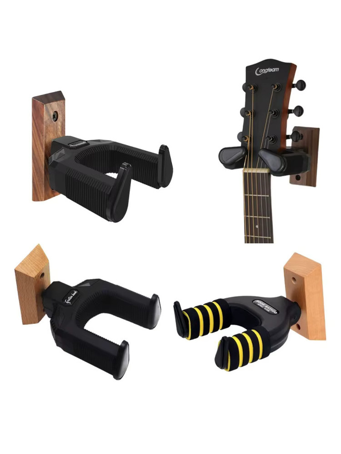 OUCEY Self-lock Gitarrenwandhalterung für Akustik-, Elektro-Gitarren, Mandoline, Banjo, Ukulele und Bass - Bild 4