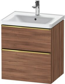 Duravit Waschtischunterschrank D-Neo in Braun, Wandhängend, B/T/H: 58,4 x 45,2 x 62,5 cm - Bild 1