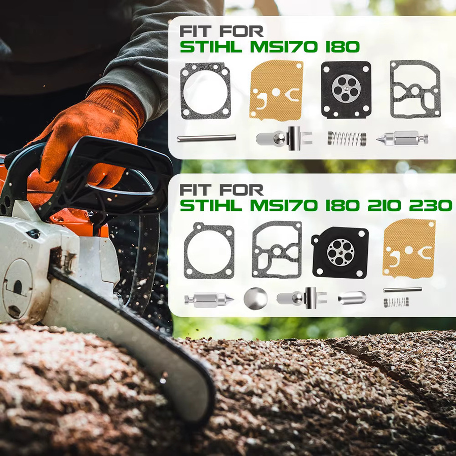 XCAN Vergaser Reparatur Kit für STIHL MS170 MS180 MS210 MS220 Ersatzteile für Kettensägen und Gartenwerkzeuge in Multicolour - Bild 3
