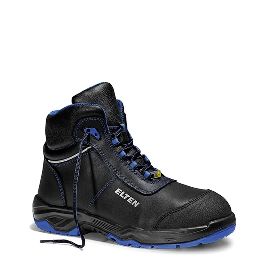 Elten Sicherheitsschnürstiefel Reaction Blue Mid ESD S3 aus Rindleder in Blau/Schwarz Gr. 44 - Bild 2