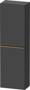 Duravit Halbhochschrank D-Neo in Grau Matt mit 1 Tür und 4 Einlegeböden, Wandmontage, B/T: 40 x 24 cm - Bild 1