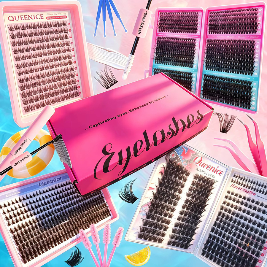 QUEENICE DIY Wimpernverlängerungs-Set, Black, Natürlich - Bild 5