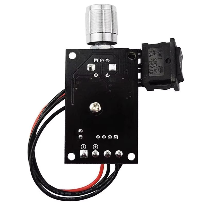2er Pack DC Motor Drehzahlregler PWM mit Umkehrfunktion, 80W, Schwarz - Bild 2
