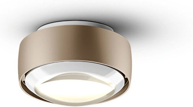 Occhio VOLT LED-Deckenstrahler Contour C80 in Gold matt mit weiß glänzender Linse, dimmbar, 2700K - Bild 1