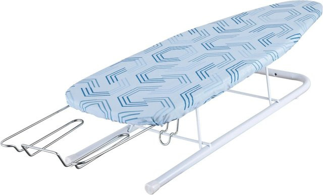 Relaxdays Tischbügelbrett aus Stahl klappbar und rutschfest in Blau und Weiß, B/T/H: 30,5 x 16,5 x 93,0 cm - Bild 1
