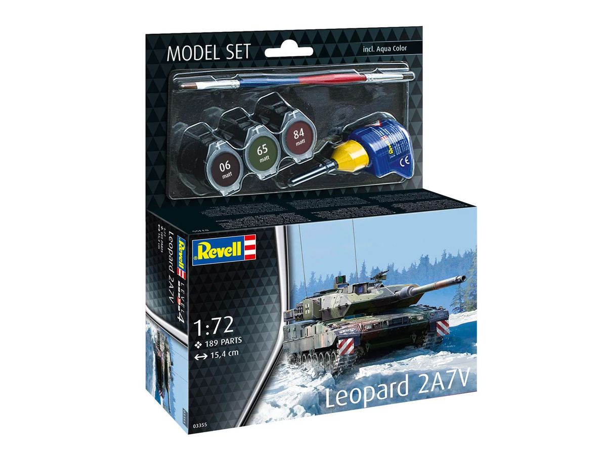 Revell Leopard 2 A7V, Model Set, 1:72 - Bild 3