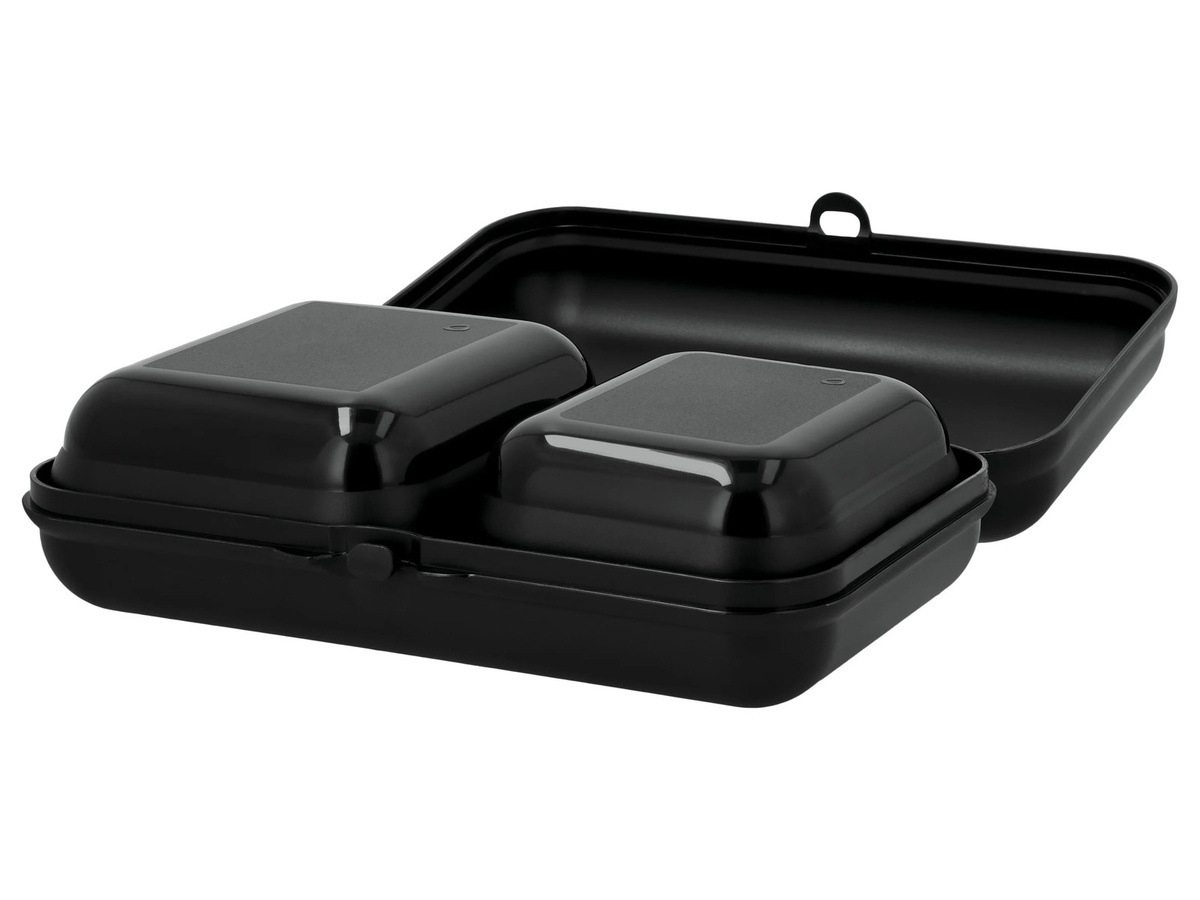 SILVERCREST® Brotdosen-Set, 5-teilig, schwarz, aus Kunststoff, mikrowellenfest, spülmaschinenfest und stapelbar - Bild 4