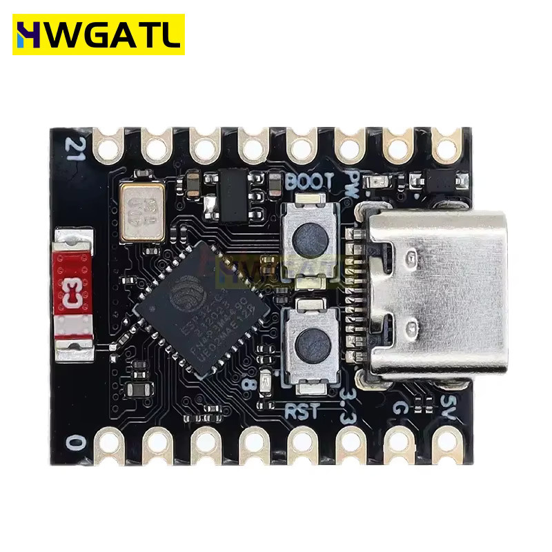 HWGATL ROBOT ESP32-C3 SuperMini Entwicklungsboard mit WiFi und Bluetooth für Arduino in Schwarz - Bild 3