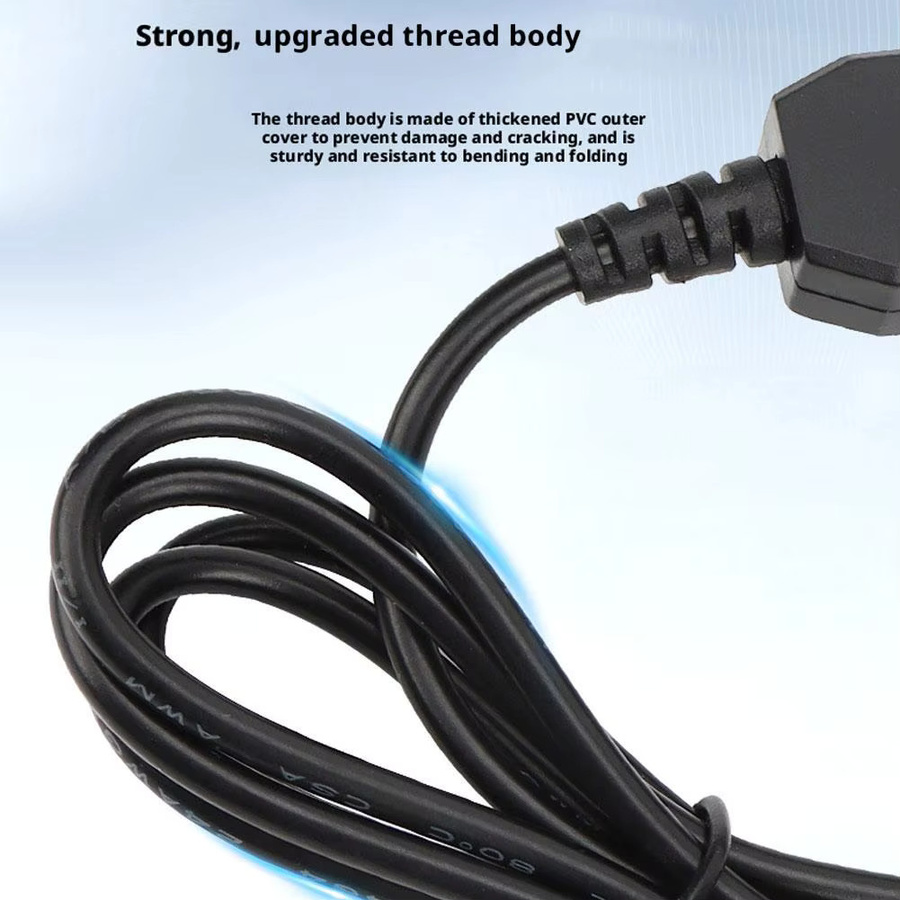 USB zu DC Ladekabel 9/12V Power-Boost Stromkabel mit 8 DC-Anschlüssen für Router und Modems, Schwarz, Steckergröße 5,5 x 2,1 mm - Bild 4