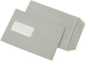 MAILmedia Versandtaschen C5 selbstklebend mit Fenster links, grau, aus Papier - Bild 1