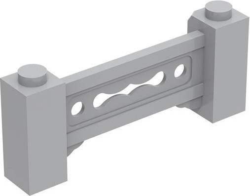 ixBricks Bausteine Zaun 1x6 Bausatz 10-teiliges Set - Bild 1