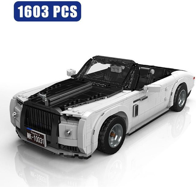 MOC City Bootsschwanz-Roadster, Bausteine, 1603 Teile, ab 14 Jahren - Bild 1