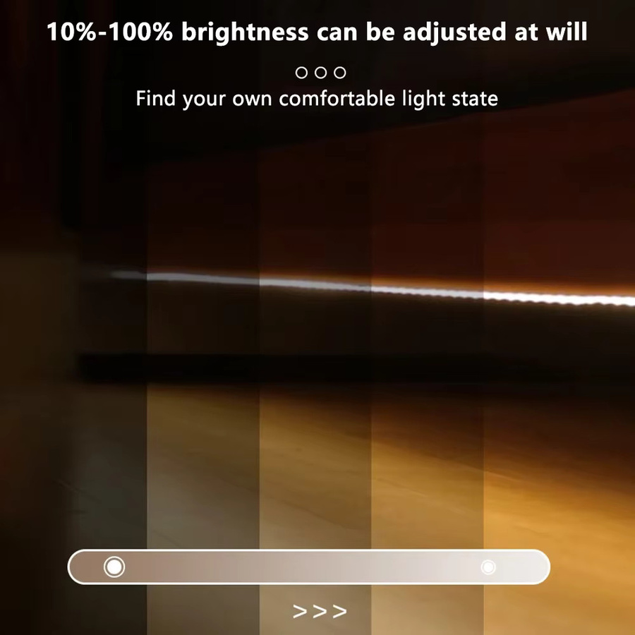 YSRSAI LED COB Lichtstreifen mit PIR Bewegungssensor, DC12V Innenbeleuchtung für Schrank, Küche und Schlafzimmer, Farbe: Weiß - Bild 3