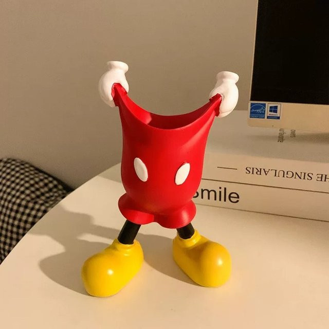 Hot MiQI Cartoon Stifthalter Schreibtisch-Organizer aus Kunststoff in Rot - Bild 1