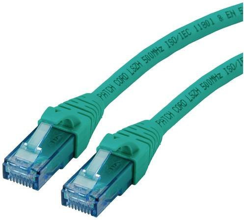Roline RJ45 Patchkabel CAT 6a U/UTP Ethernet LAN in Grün, Länge: 5,00 m - Bild 1