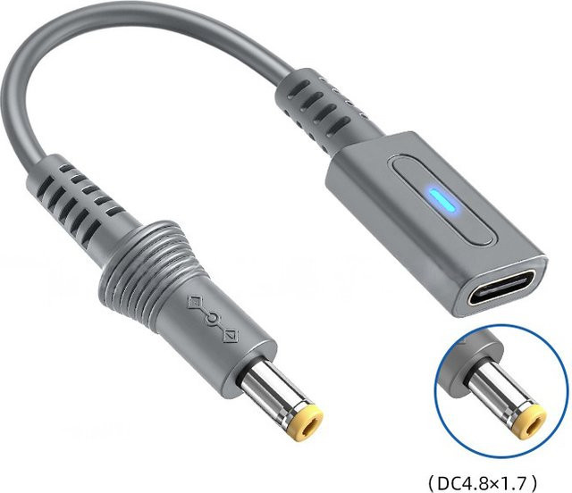 OULLX USB-C 45W PD Ladekabel für Retro-Konsolen in Grau - Bild 1