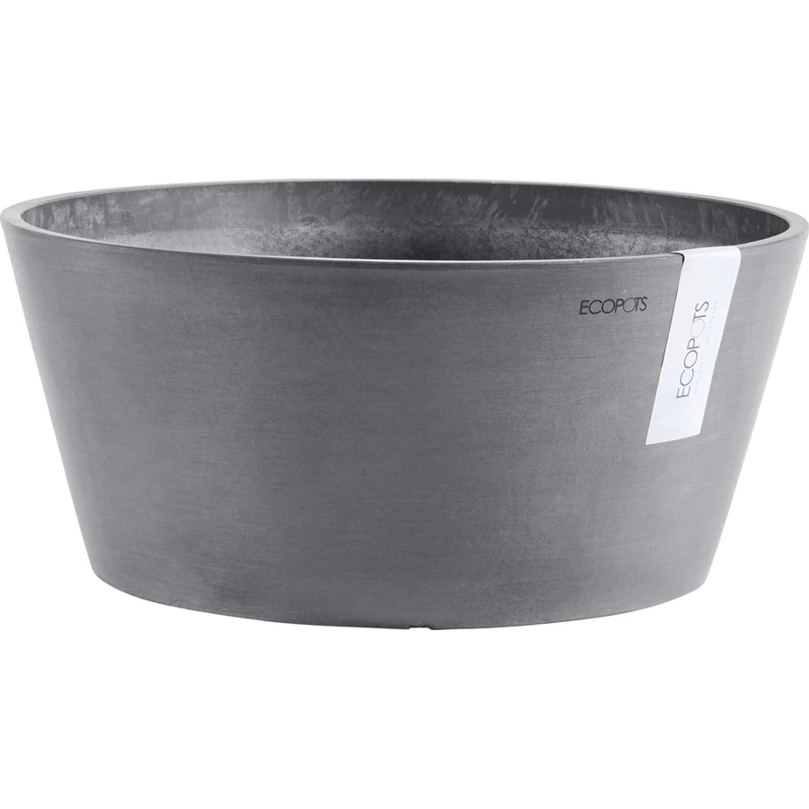 Ecopots Pflanzschale Frankfurt Blumentopf rund Grau Durchmesser: 41 cm - Bild 2