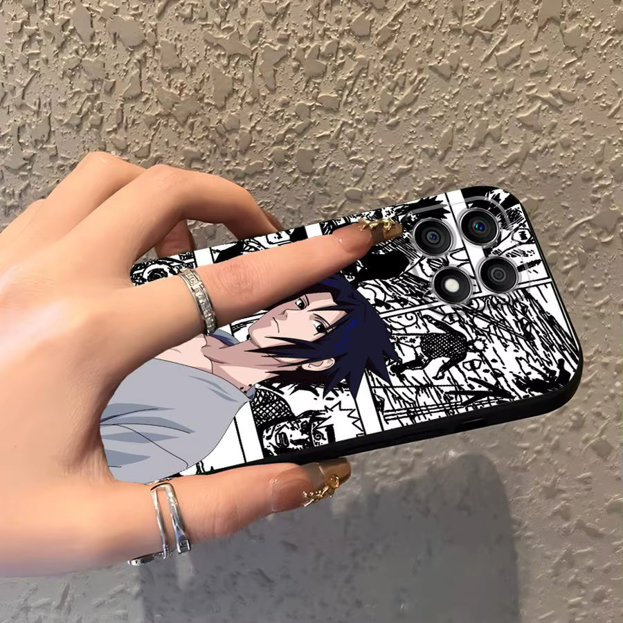 Schwarze Anime Sasuke Handyhülle für Honor 200 400 Lite X7c X9a Magic 5 Lite 8X X8 X5b X6 90 70 - Bild 2
