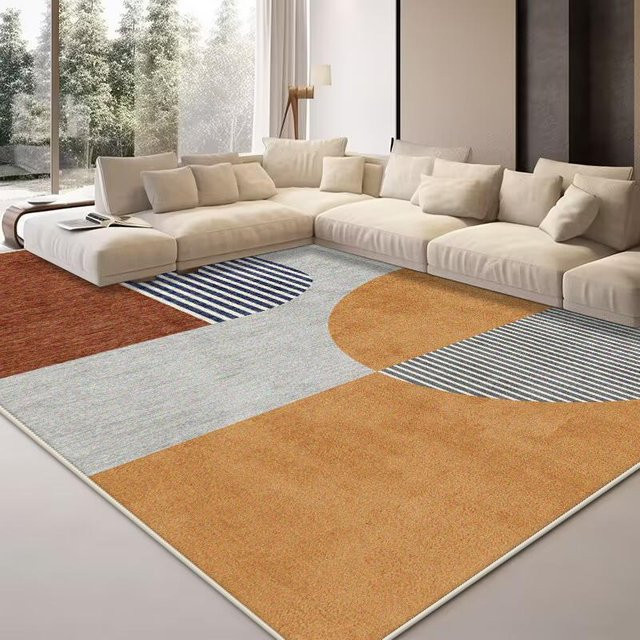 Moderner abstrakter Teppich Karpetti in Mehrfarbig, rutschfest und waschbar, B/T: 120 x 80 cm - Bild 1