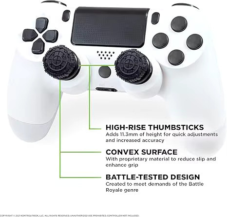 Freek Galaxy High-Rise Analog Stick Thumb Grips für PS4 und PS5 Controller, 2 Stück Silikonkappen für verbesserte FPS Performance - Bild 1