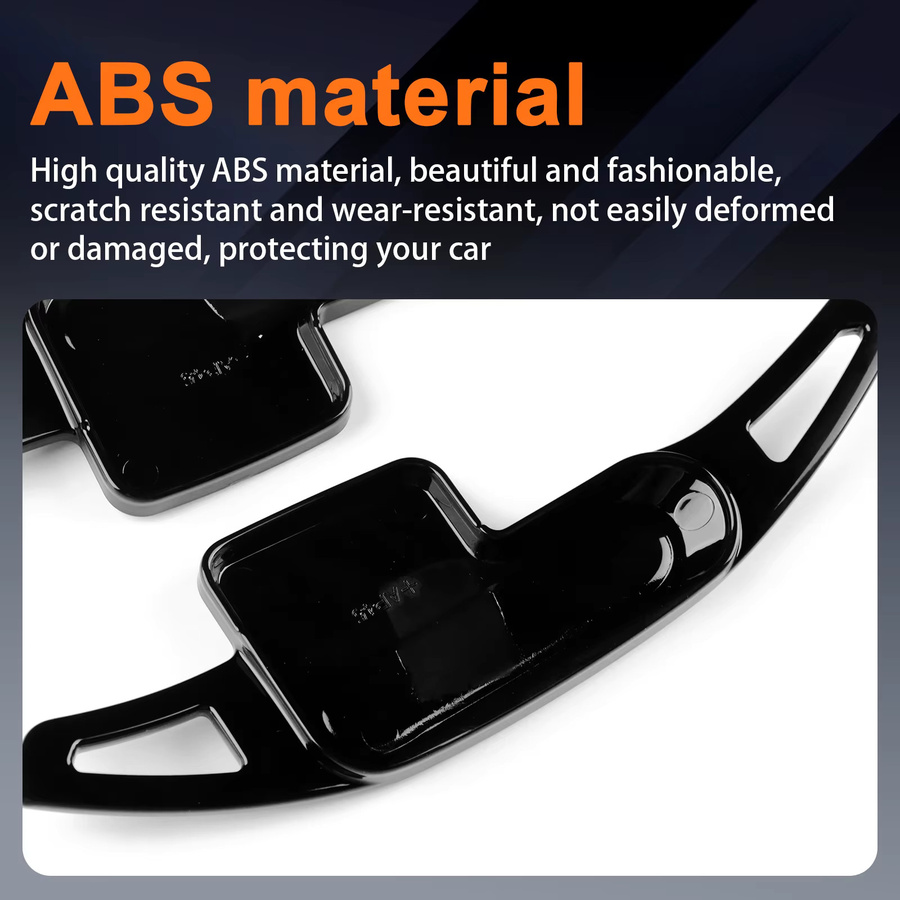 AMBERMILE Lenkrad Paddle Shifter Abdeckung aus ABS für Mini Cooper S F65 F66 JCW Countryman U25 2024 2025 in Schwarz - Bild 4