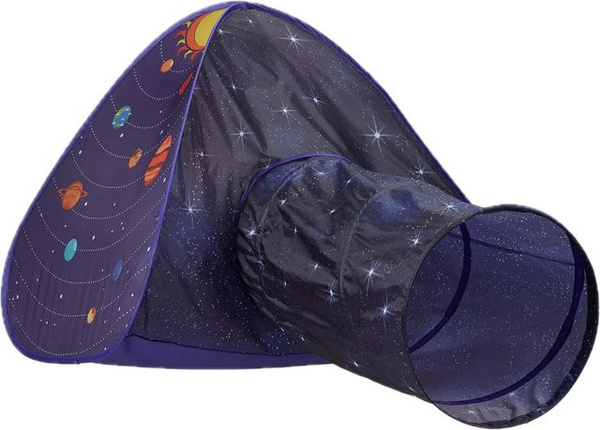 Relaxdays Spielzelt Pop Up mit Tunnel Bunt Polyester Stahl