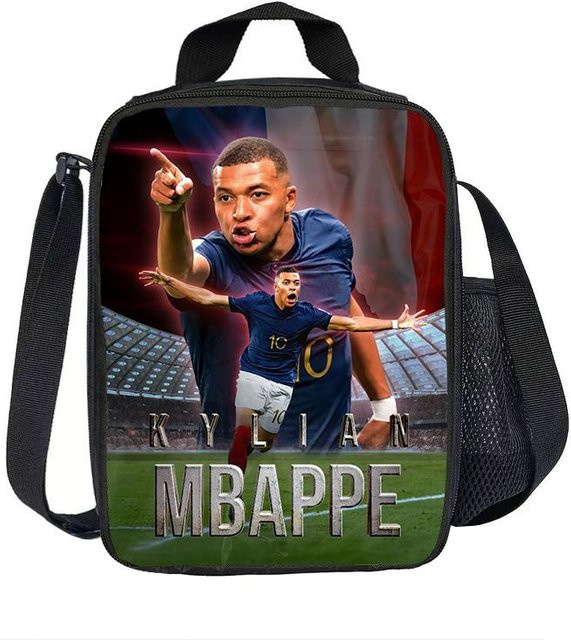 Isolierte Lunchtasche Mbappé von Fancy Style Studio, auslaufsichere Thermotasche in Mehrfarbig für Sport und Freizeit - Bild 1