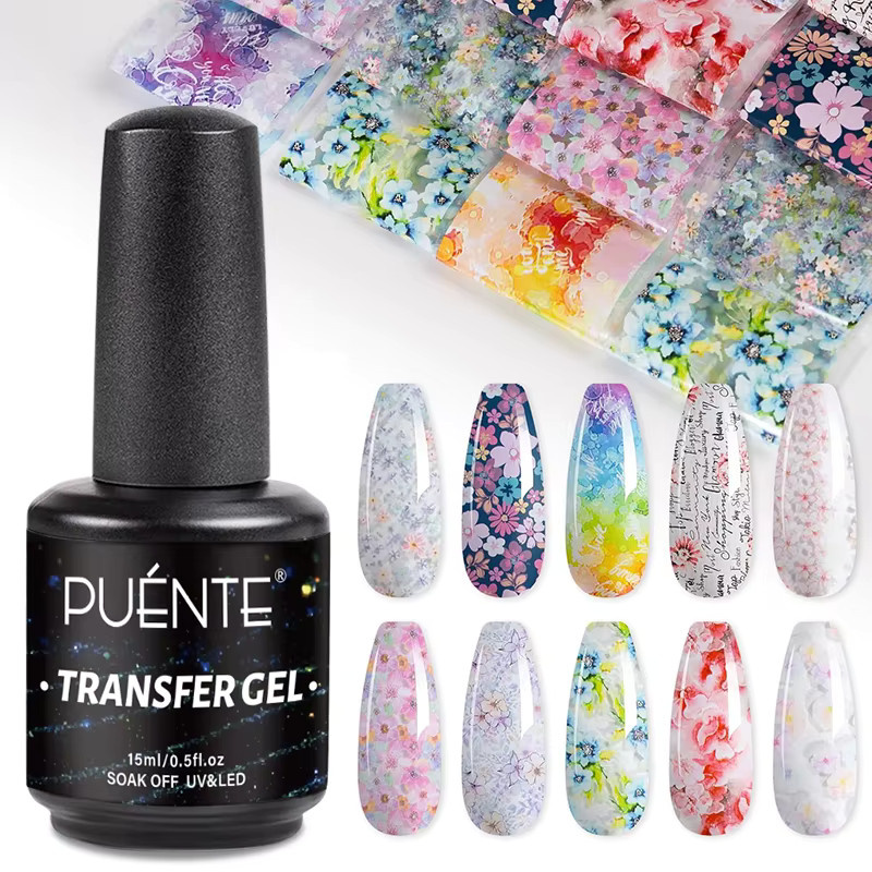 Puente Transfergel für Nagelkunst-Folienaufkleber, 15 ml - Bild 2