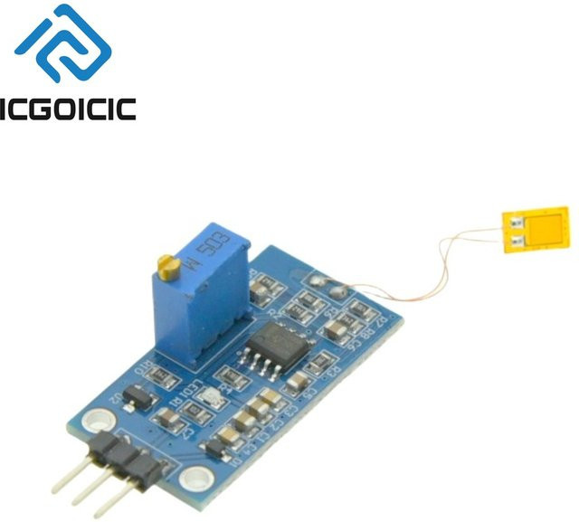 Y3 Biegsensormodul mit Verstärker in Blau für Arduino mit 0–3,5 V Analogausgang und 30 Grad Reichweite zur Erkennung von Gewichtsdruck - Bild 1