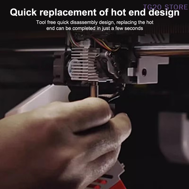 Anycubic Kobra S1 Hotend Kit mit Messingdüse aus gehärtetem Stahl für Kobra S1 Combo und Ace Pro, Durchmesser: 0,4 mm, 0,8 mm, 1,0 mm - Bild 5