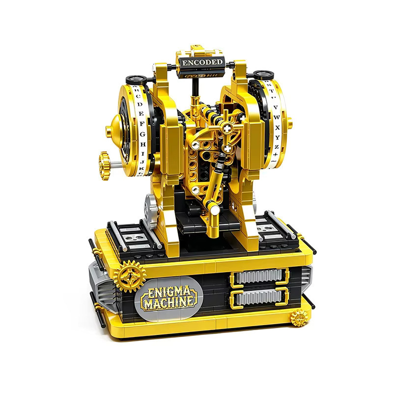wishiot Retro Enigma-Cipher Mechanisches Maschinenmodell, Baustein-Spielzeug, 626 Teile - Bild 6