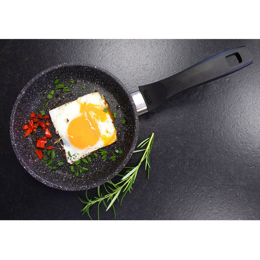 STONELINE Bratpfanne 16 cm mit Glasdeckel, antihaftbeschichtet, für Induktion - Bild 2