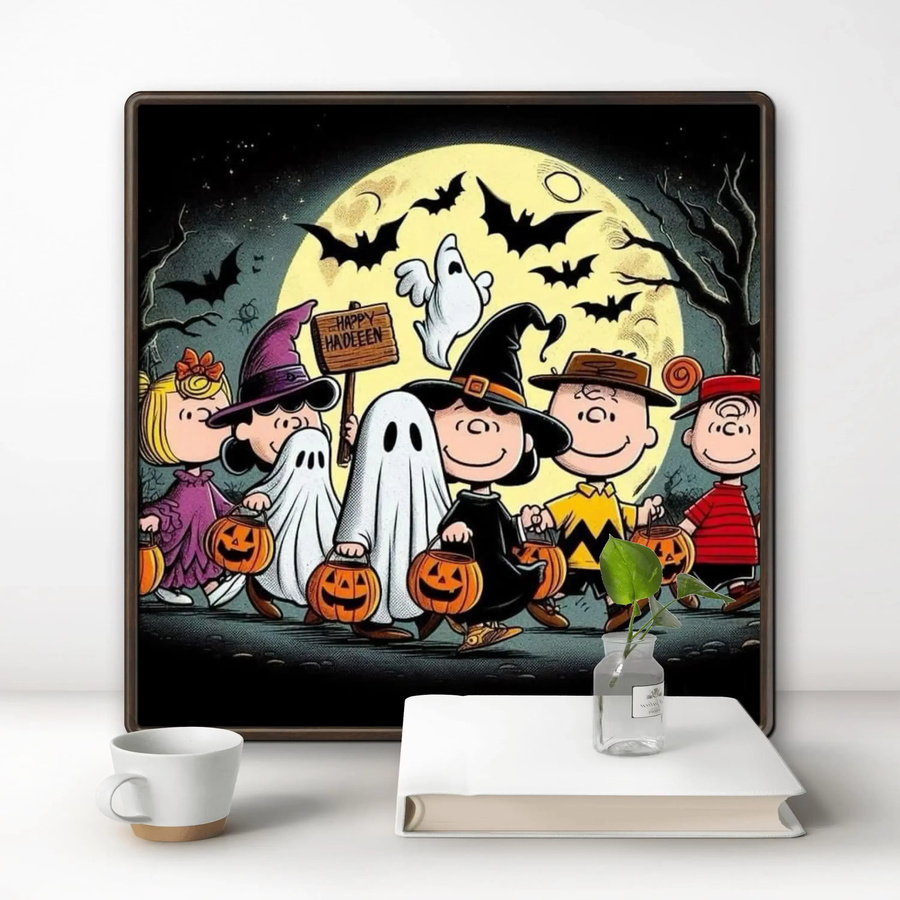 KAYOU Diamond Painting Kit Snoopy Kürbis Motiv DIY Mosaik Stickerei Set Multicolor - Bild 2