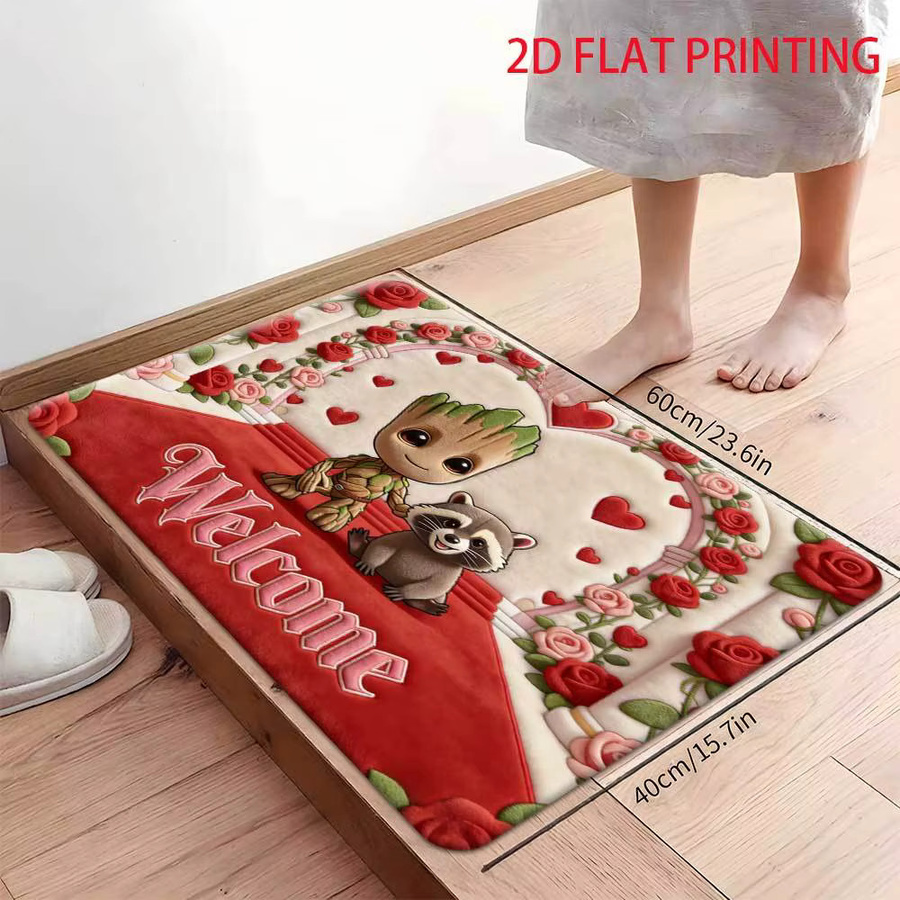 Beast Kingdom Marvel Groot Fußmatte aus Polyester, Mehrfarbig, B/T: 60 x 40 cm - Bild 5